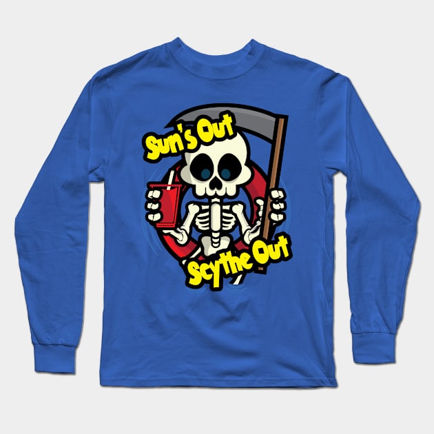 Sun's Out Scythe Out Long Sleeve T-Shirt by jrberger